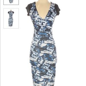 🛍ZARA blue and white midi dress🛍